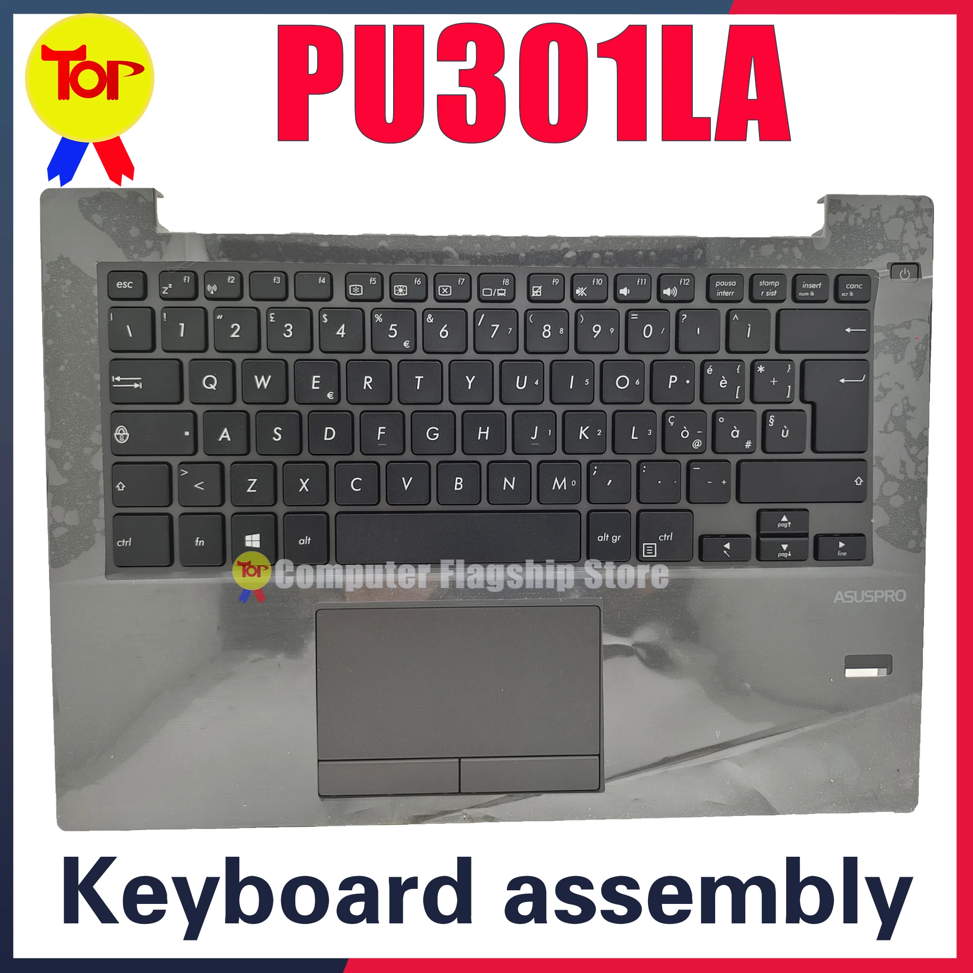 

KEFU PU301LA For ASUS Laptop Keyboard PU301L PU301 P301L Original Keyboard Palmrest C Shell Assembly