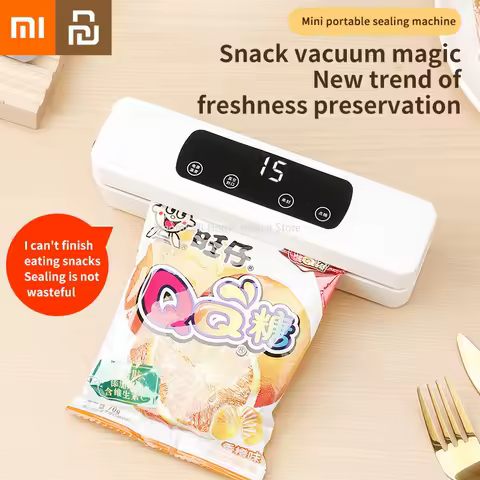 Xiaomi Youpin Mini Sealing Machine Wireless Portable Packet Sealer Bag Plastic Sealer Clip Bag Rechargeable Handheld Heat Sealer