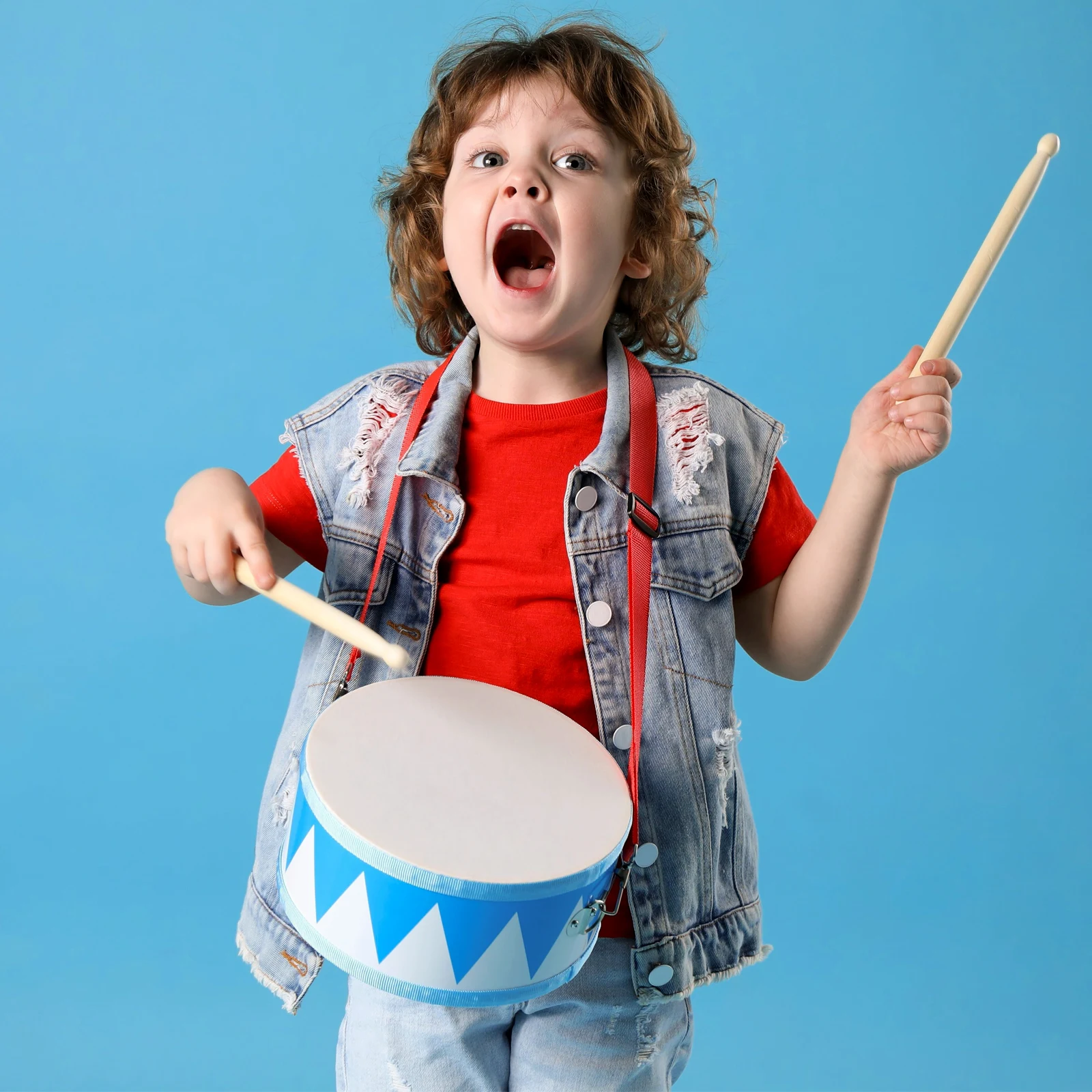 

1 set Imitation Sheepskin Snare Drum Kids Toy Percussion Instrument Music Drum Toys Child Student Fall Ground