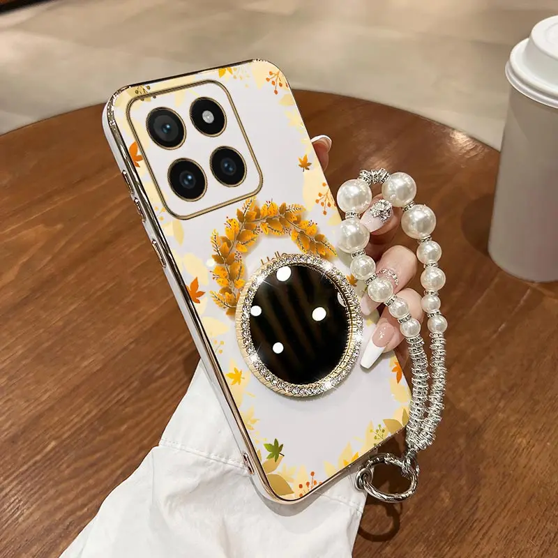 

Чехол для телефона с браслетом «Опадные листья» для Xiaomi 14Pro 11 12S 14Ultra 15 12 15Pro 12T 12TPro 13 10S 11T Civi 4Pro Cover