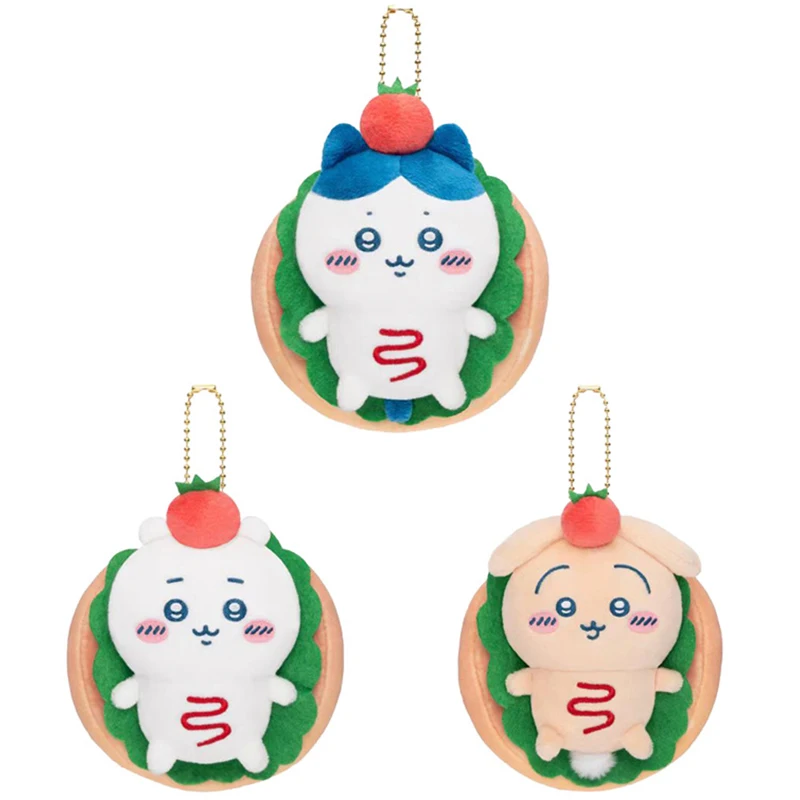 

Kawaii аниме Hachiware мягкий плюшевый брелок для сумок милый Shisa Momonga мягкие игрушки кукла брелок кулон рюкзак брелок