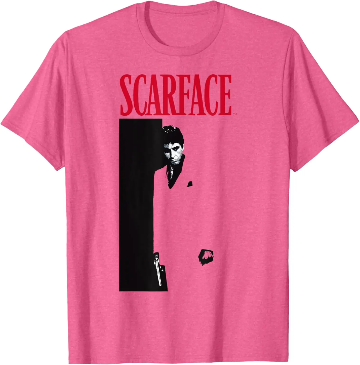 Scarface Original Movie Poster T-Shirt Summer Men 100% Cotton High Street Crew Neck Top Oversized Loose Breathable T Shirts
