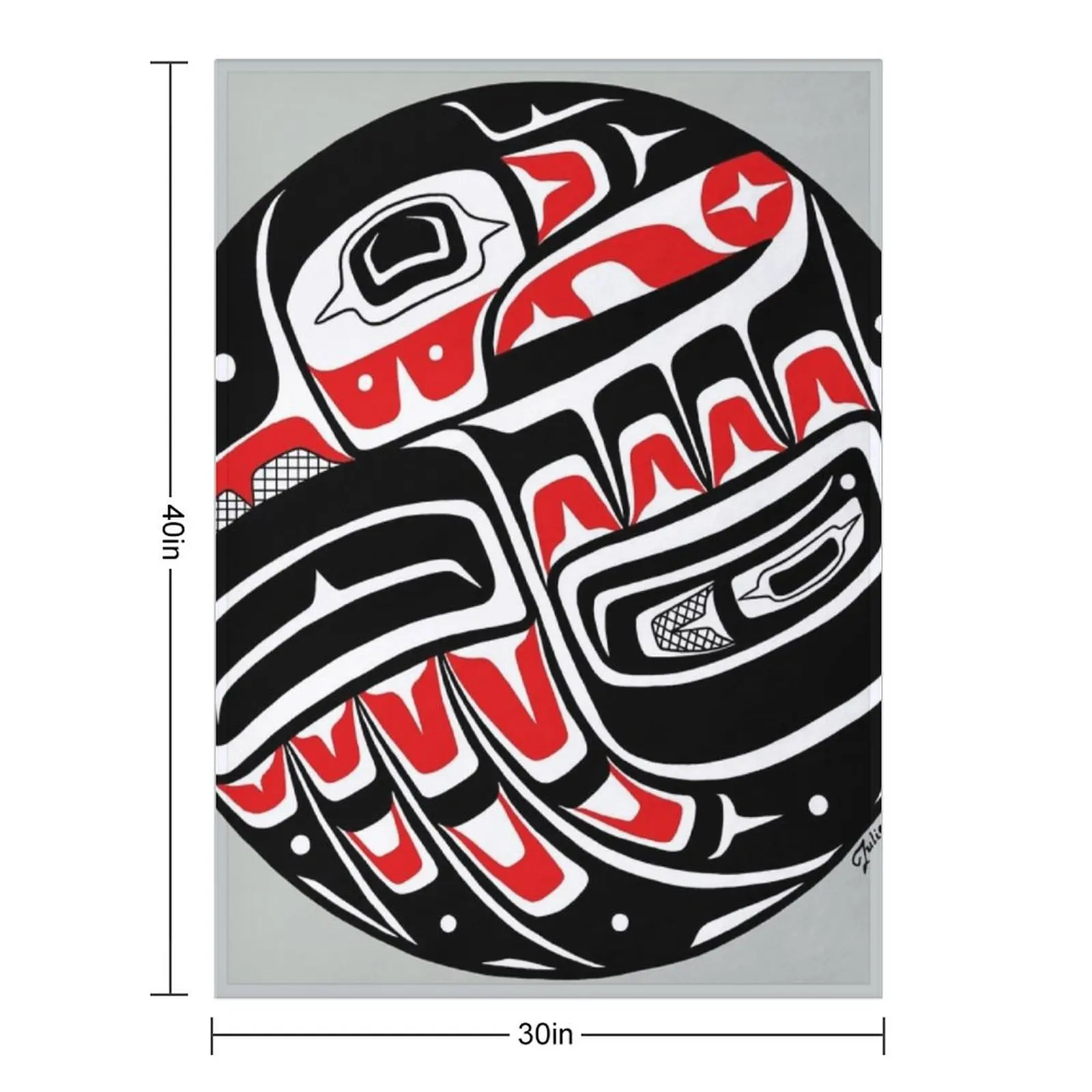 Raven Steals The Sun - PNW style Throw Blanket Luxury Designer Sofas Weighted Plaid Camping Multi-Purpose Blankets