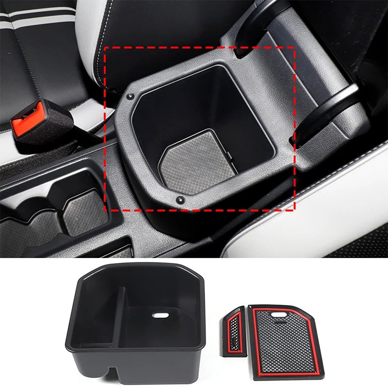 

For VW Volkswagen T-Roc T Roc 2018-2022 Armrest Storage Multi-grid Pallet Container Phone Case Box Cover Accessories