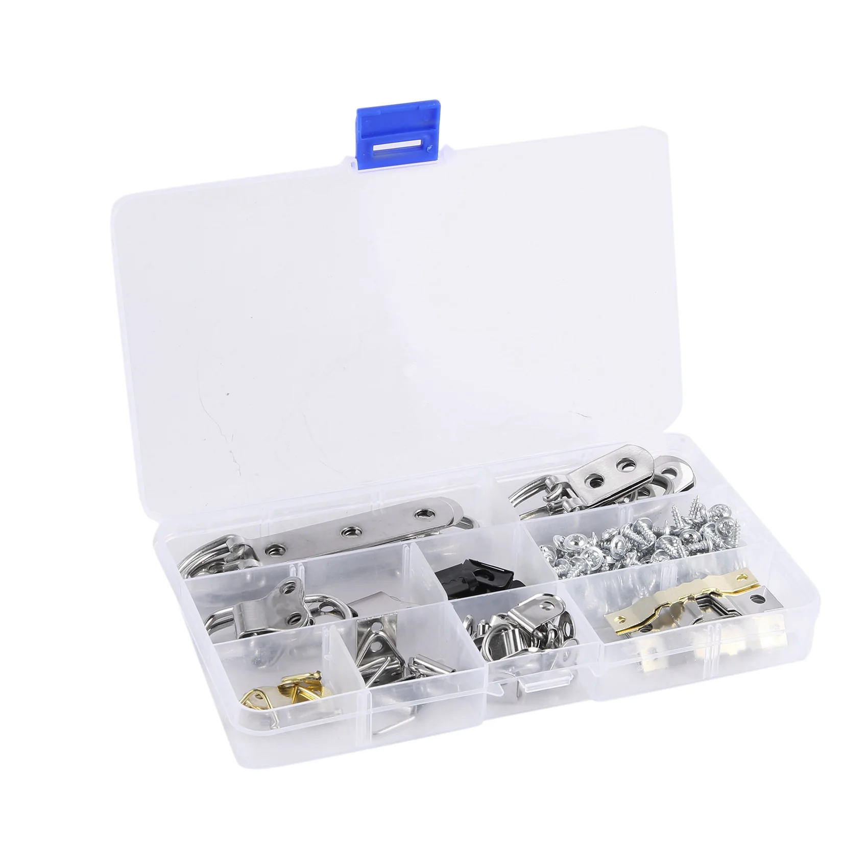 280 Pcs Photo Frame Hanging Hooks Kit, 9 Models Picture Hanger Hooks With Screws For Office Family Photo Picture-B51B