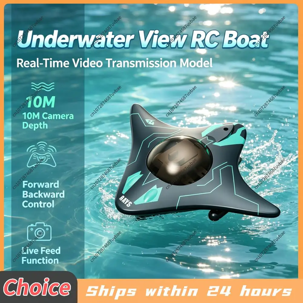 Remote Control Boat with Camera App Control Real-Time Photography RC Camera Boat Toys for Adults & Kids Birthday Gift