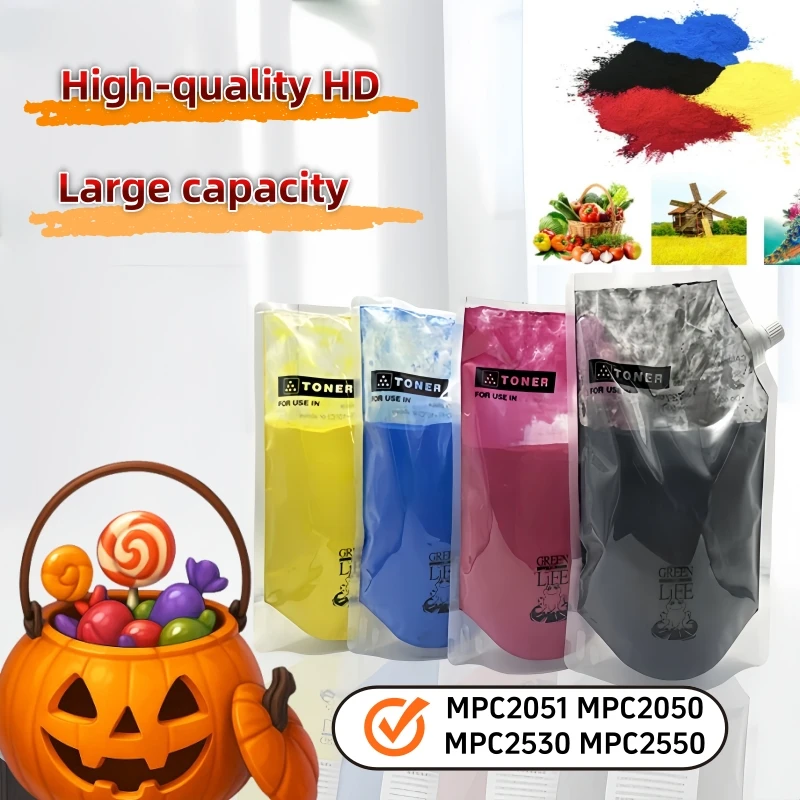 

500 г/пакет MP C2550 C2530 C2050 C2051 C2551 C2031 C2010 C2030 Тонер-порошок для Ricoh Aficio MPC2051 MPC2050 MPC2530 MPC2550 2030