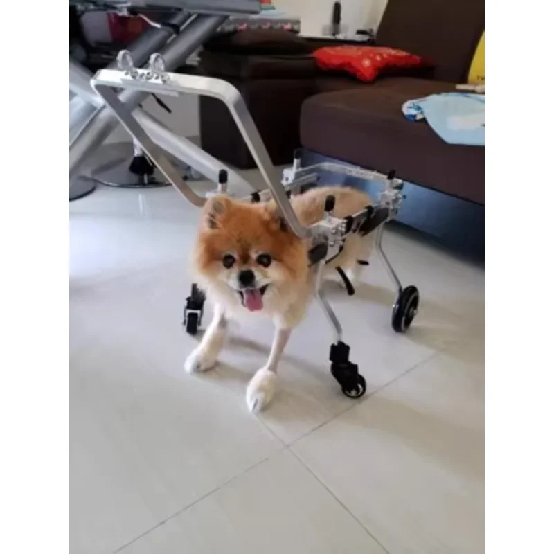 Elderly Dog Wheelchair Forelimb Four Wheel Pet Limb Paralysis Dog Car Foreleg Paralysis Vehicle Whole Body Paralysis Dog Assist