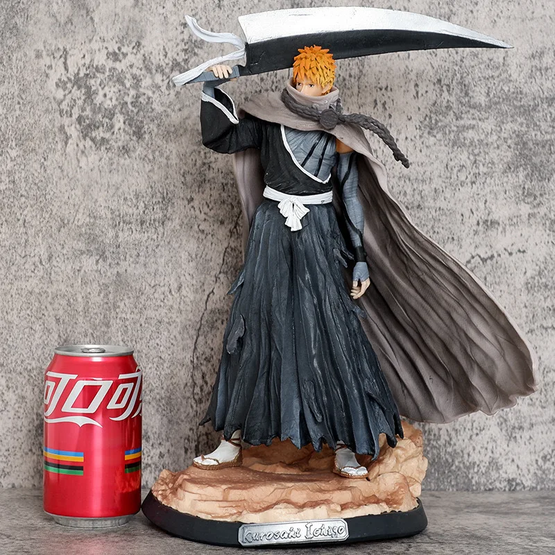 

35CM Japanese Anime BLEACH Figure GK Kurosaki Ichigo Byakuya PVC Action Figure Toy Game BLEACH Collectible Model Doll toys Gifts
