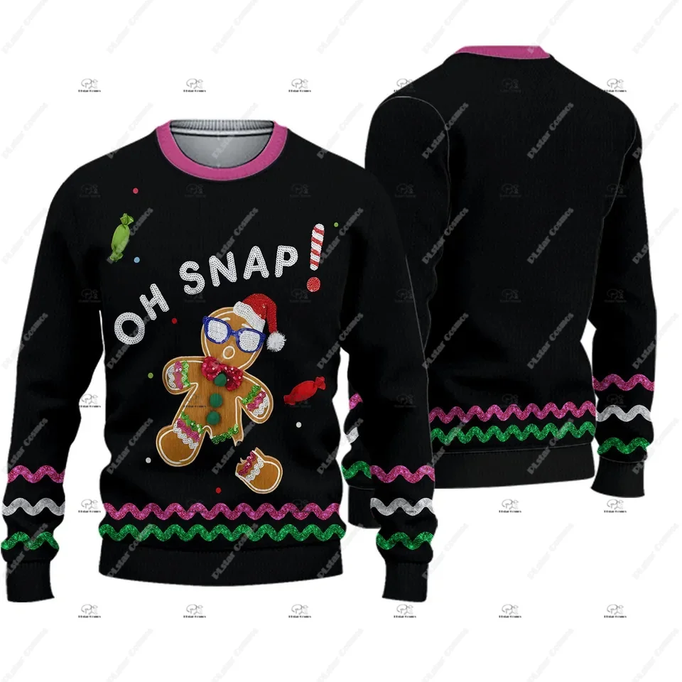 Christmas Santa Claus Cosplay Cat Pet knitted Sweater Graffiti Retro Vintage 3DPrint Pullover Casual Funny Winter Sweatshirts 9