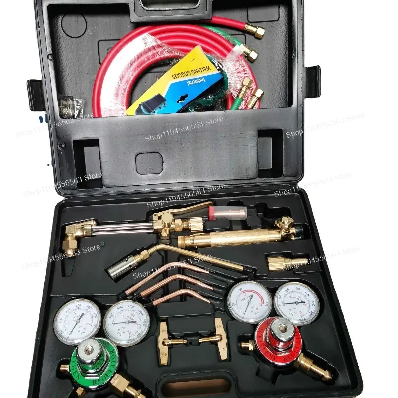 Professional Oxyacetylene Welding and Torch Kit - Oxygen Brazing Kit with Carry Case