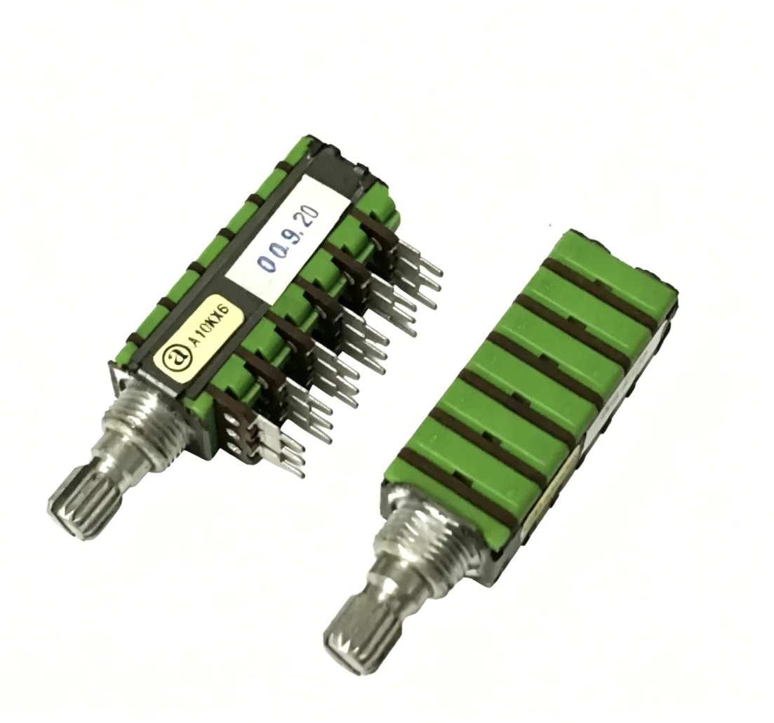 Potenciómetro de Precisión ALPHA de Taiwán, 6 Canales, A10K*6, Potenciómetro de Volumen de Audio Innovador para Amplificador 5.1, 1 Unidad