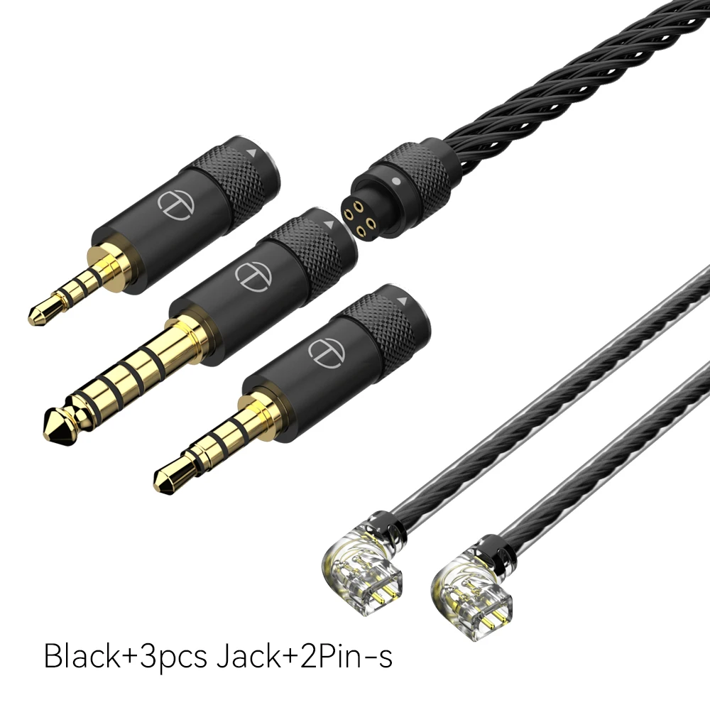 TRN T2 Pro16 Core Oortelefoon Verzilverd HIFI Upgrade Kabel 2.5 5-pin/3.5/4.4/Type C 5-pin/QDC//MMCX/0.75/0.78