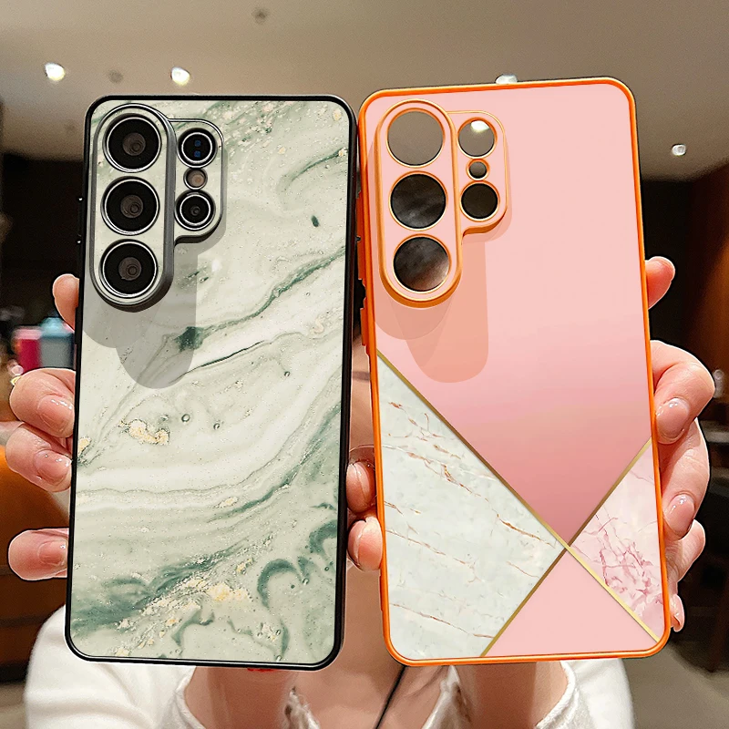 Marble Printed magnetic Phone case For Samsung Galaxy S26 S25 S24 S23 Ultra S25 S24 FE A57 A56 A37 A17 A55 A16 A26 A36 A15 Cover