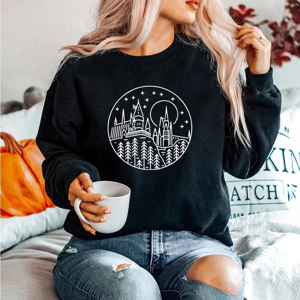 Magic Movie HP Inspired Magical Wizard World Sweatshirt Always 9 3/4 Shirt Funny Wizard School Jumper Family Trip Sweatshirts