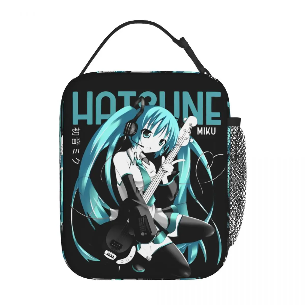 

Hatsune Miku Anime Insulated Lunch Bags Portable Meal Container Thermal Bag Tote Lunch Box Work Travel Food Bag