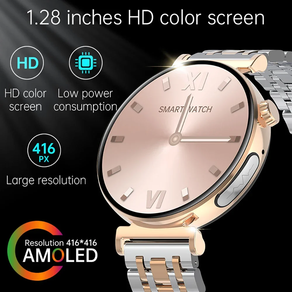 VALDUS VL45 Pro Smartwatch Women ECG SOS Fitness BT Call Voice Assistant Heart Rate Temperature AMOLED 2025 New Smart Watch