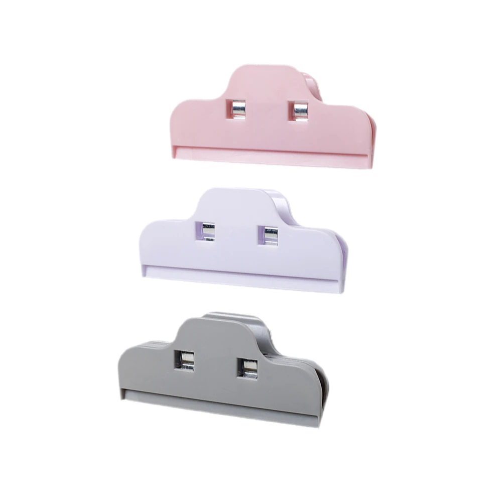 10PCS Snack Bag Sealing Clips Food Clothes Holder Plastic Simple Office Paper File Fixing Tool Home Shop Use