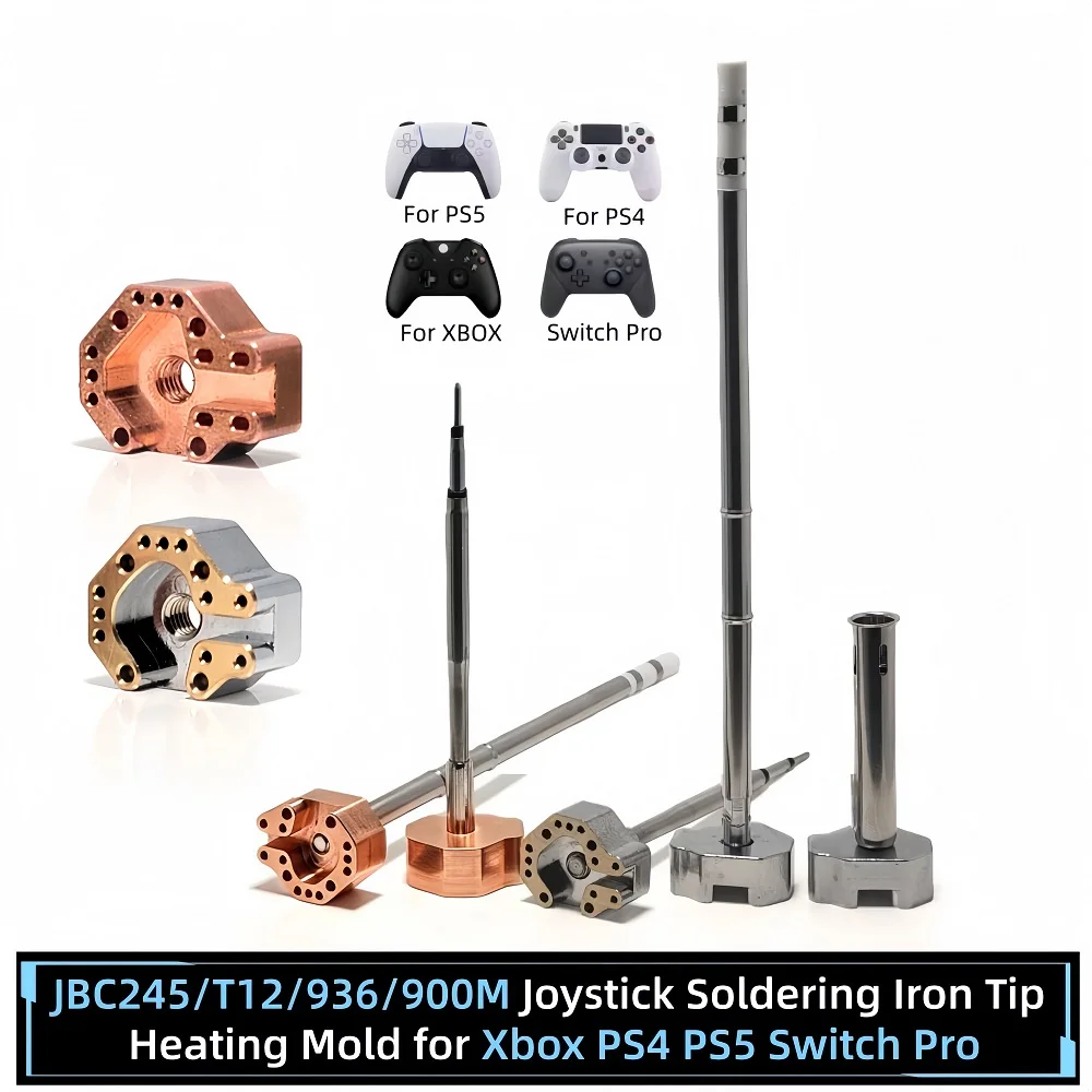 Image of T12/JBC245/936 Joystick-Lötspitze Heizform für Xbox PS4 PS5 Switch Pro Controller Joystick-Demontage Reparaturwerkzeuge