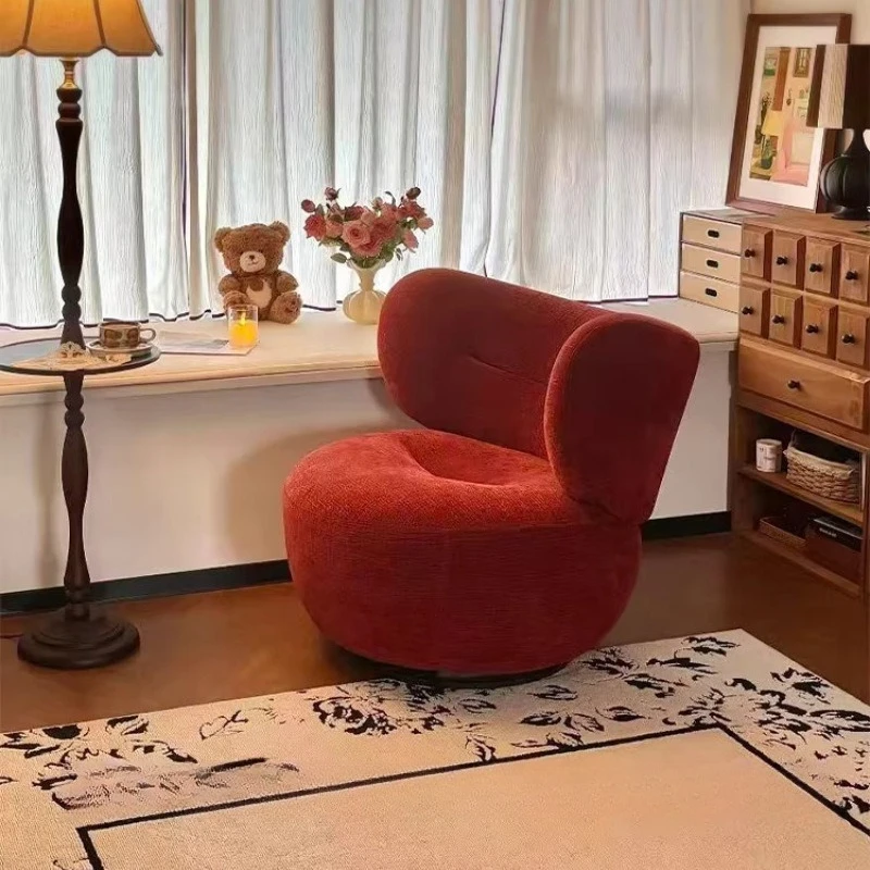Modern minimalist design Rotatable lounge chair Hotel lobby leisure area Armchair Accent chair Single sofa chair