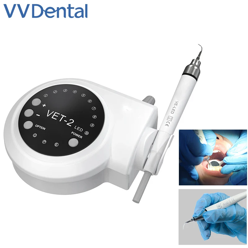 Escalador ultrasónico Dental VVDental, elimina el cálculo Dental, manchas de humo, limpiador blanqueador de dientes compatible con pieza de mano EMS