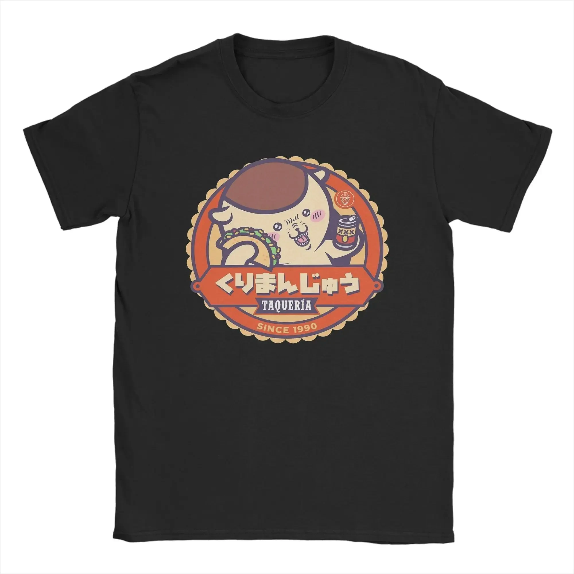 Vintage Chiikawa Printed Tee O Neck Short Sleeve Unique Casual Daily Summer Tops for Men Women