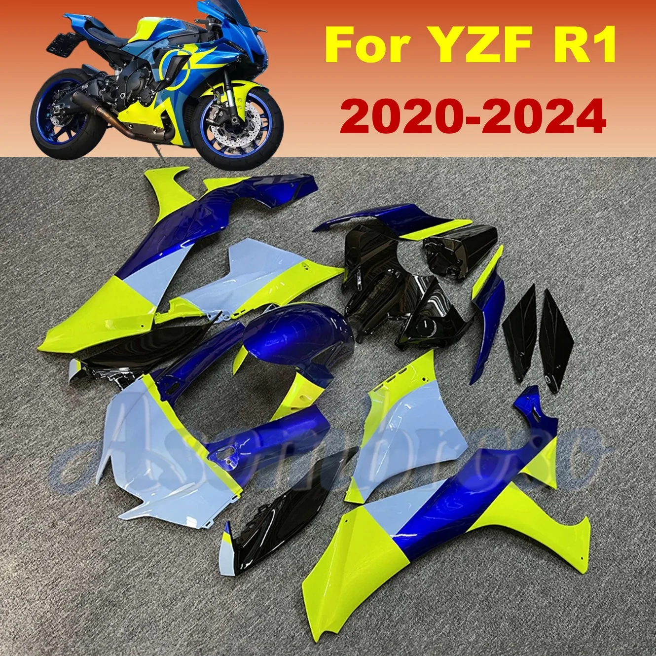 

Motorcycle Accesorios Fairing Kit For 2020-2024 Yamaha YZF-R1 2021 2022 2023 2025 RN65 Injection Molded Sportbike Body Covers