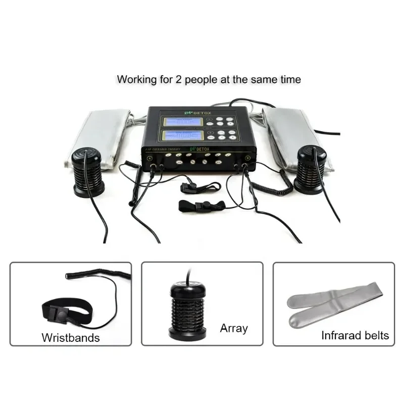 CE Approved Ionic Foot Bath Arrays Black Plastic for Detox Spa Cleanse Machine OEM Support