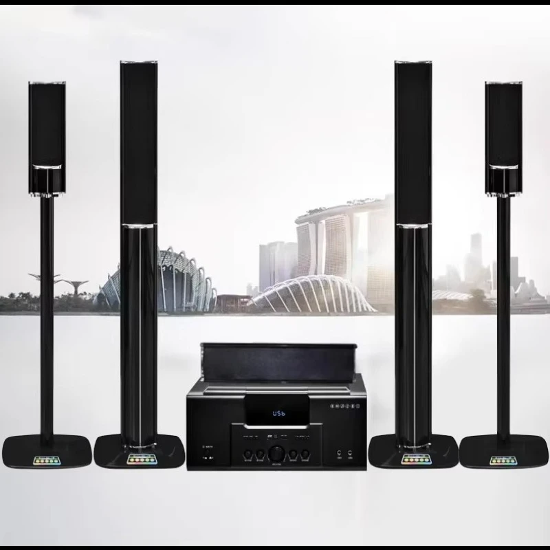 Heimkino-Lautsprechersystem 5.1 Audio-Verstärker Bluetooth-Lautsprecher Surround-Heimkinosystem Set