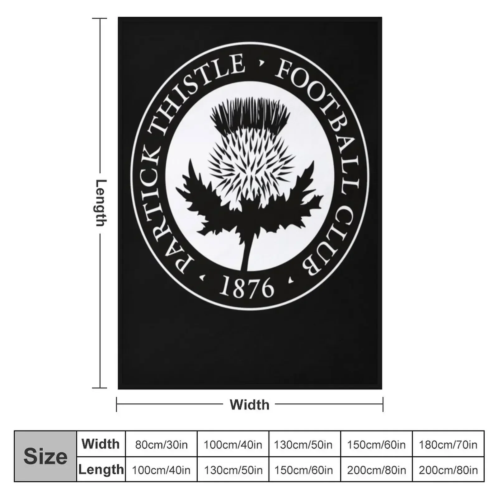 Partick thistle scottish football sports fans Throw Blanket Luxury St Blankets For Baby Flannel Blankets