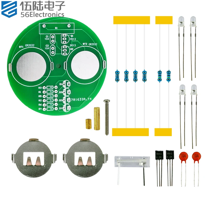 LED Gyro DIY Electronic Kit Factory Direct Rotating Lantern Inline Welding Components Module