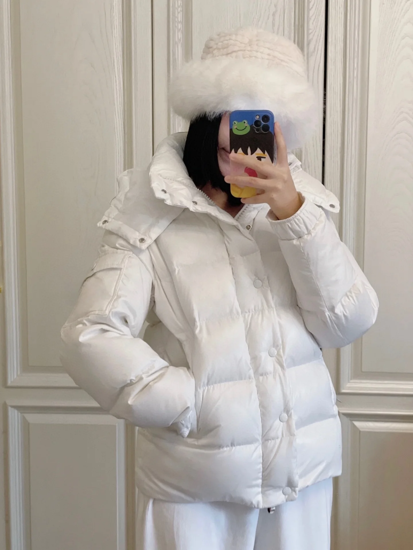 

Thigh-Long Classic High-Quality Luxury Thickened 95 Goose down Pure White Pink Snow Mountain Women's down Jacket Fashionable