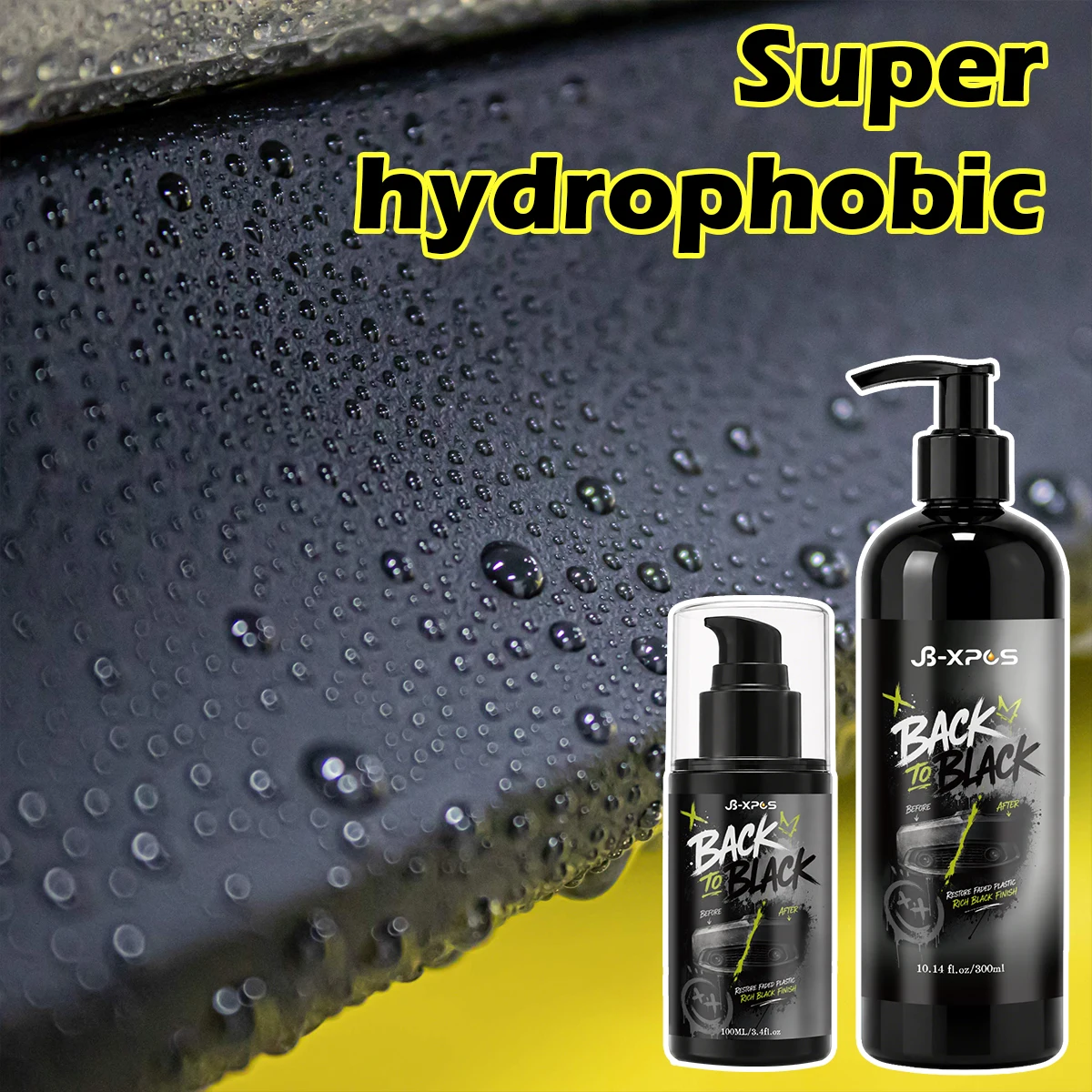 Car Plastic Restorer Back To Black Gloss Plastic Renovator Longlasting Coating Leather Restore Auto Polish Cleaning YT2022