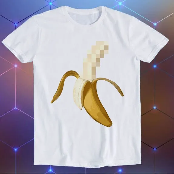 Dirty Censored Peeled Banana Meme Gamer Cult Movie Music Cool Funny T Shirt E944