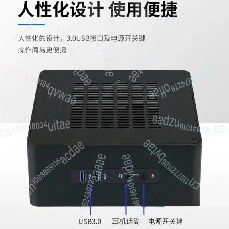 

Мини-компьютер T-a80 для дома, промышленный корпус HTPC, с возможностью установки вертикально и горизонтально, поддерживает материнские платы ITX и SSD