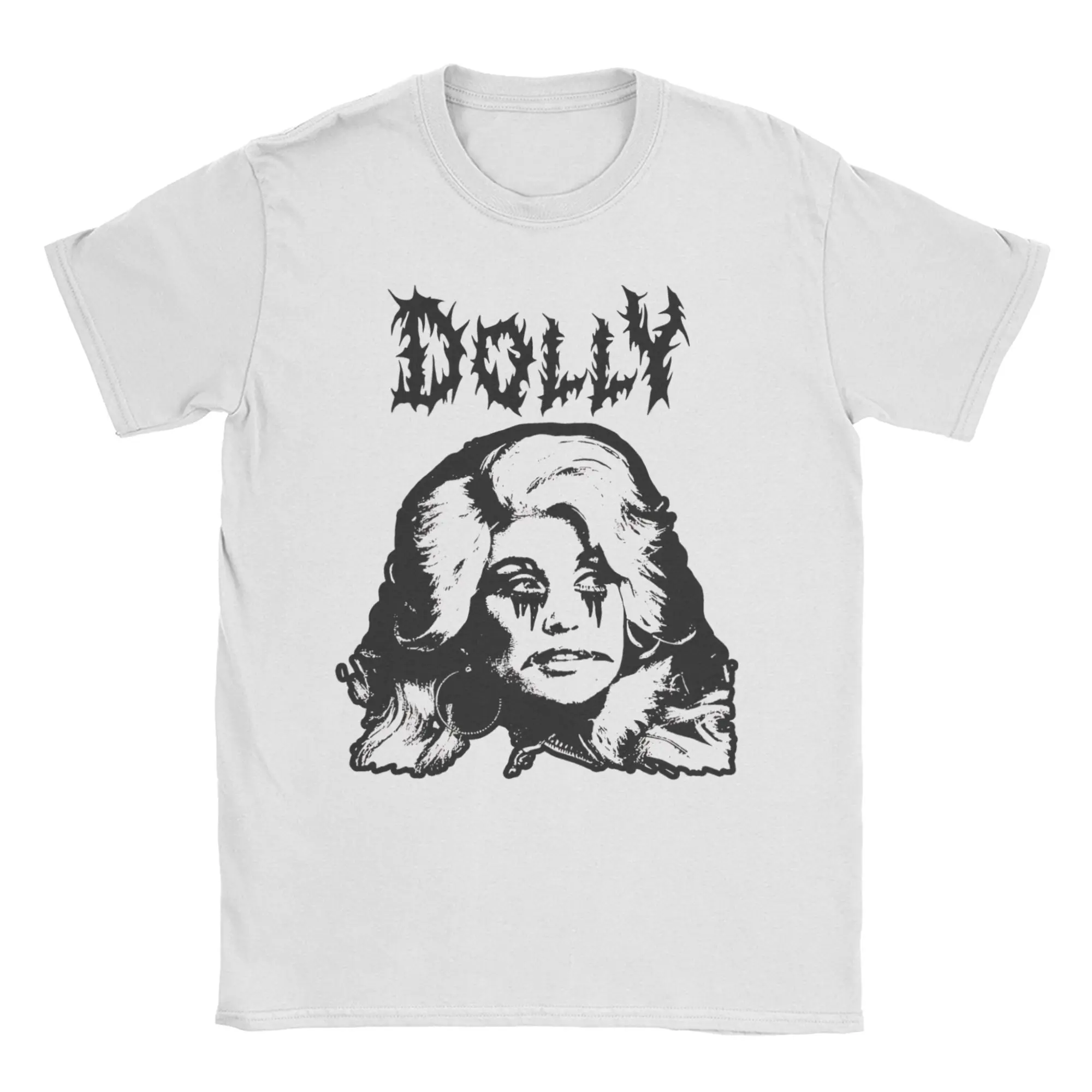 Men Women T-Shirt Black metal dolly parton Vintage Cotton Tees Short Sleeve  T Shirt O Neck Clothes Unique