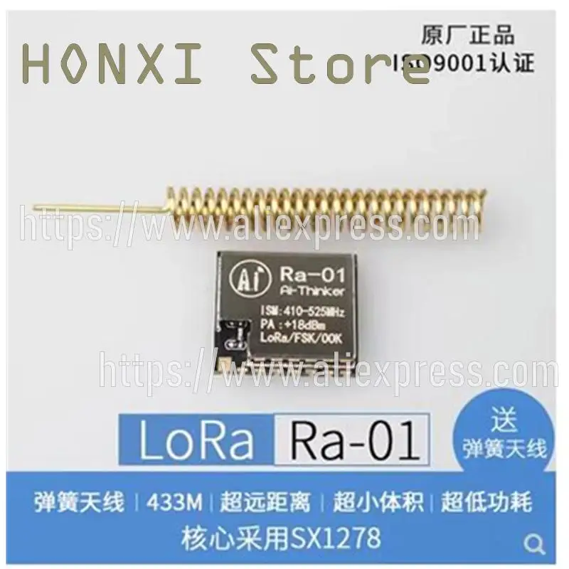 Módulo inalámbrico de espectro ensanchado LoRa SX1278 de 1 piezas/interfaz SPI de serie inalámbrica de 433 MHZ/Ra-01/Ra-02