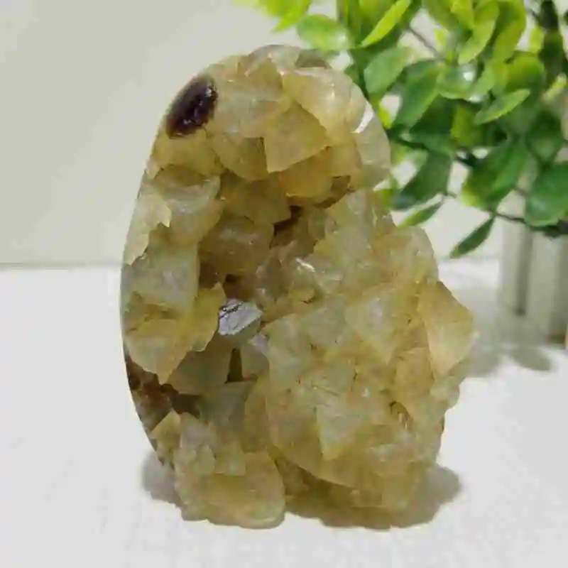 Natural Septarian Geode Free Shape Mineral Crystals Cluster Stones Voodoo Meditation Feng Shui Energy Room Decorations