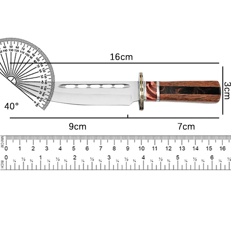 Outdoor camping portable high hardness multifunctional portable knives wilderness survival, multi-purpose straight knives