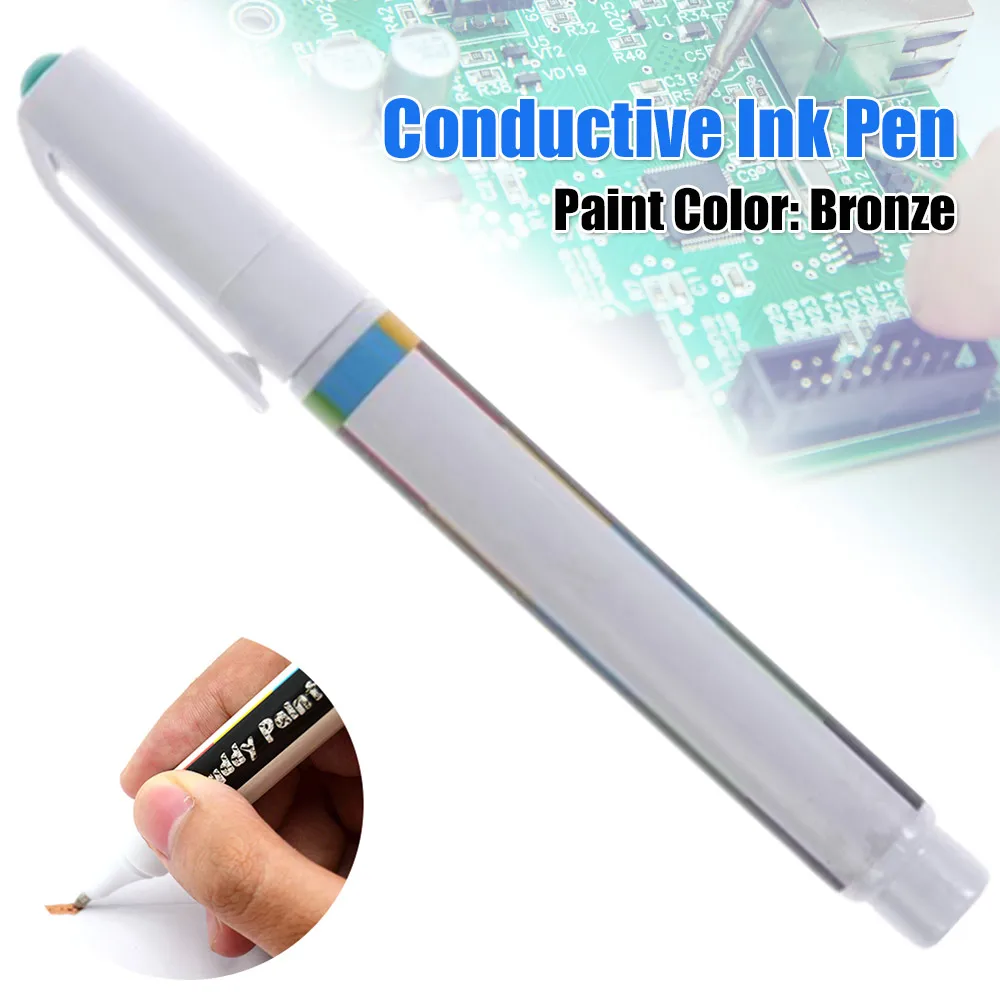 

Electronic Circuit Draw Instantly Magical Pen DIY Conductive Paint Pen Remote Keyboard Circuit Board Repair Tool Education Gifts