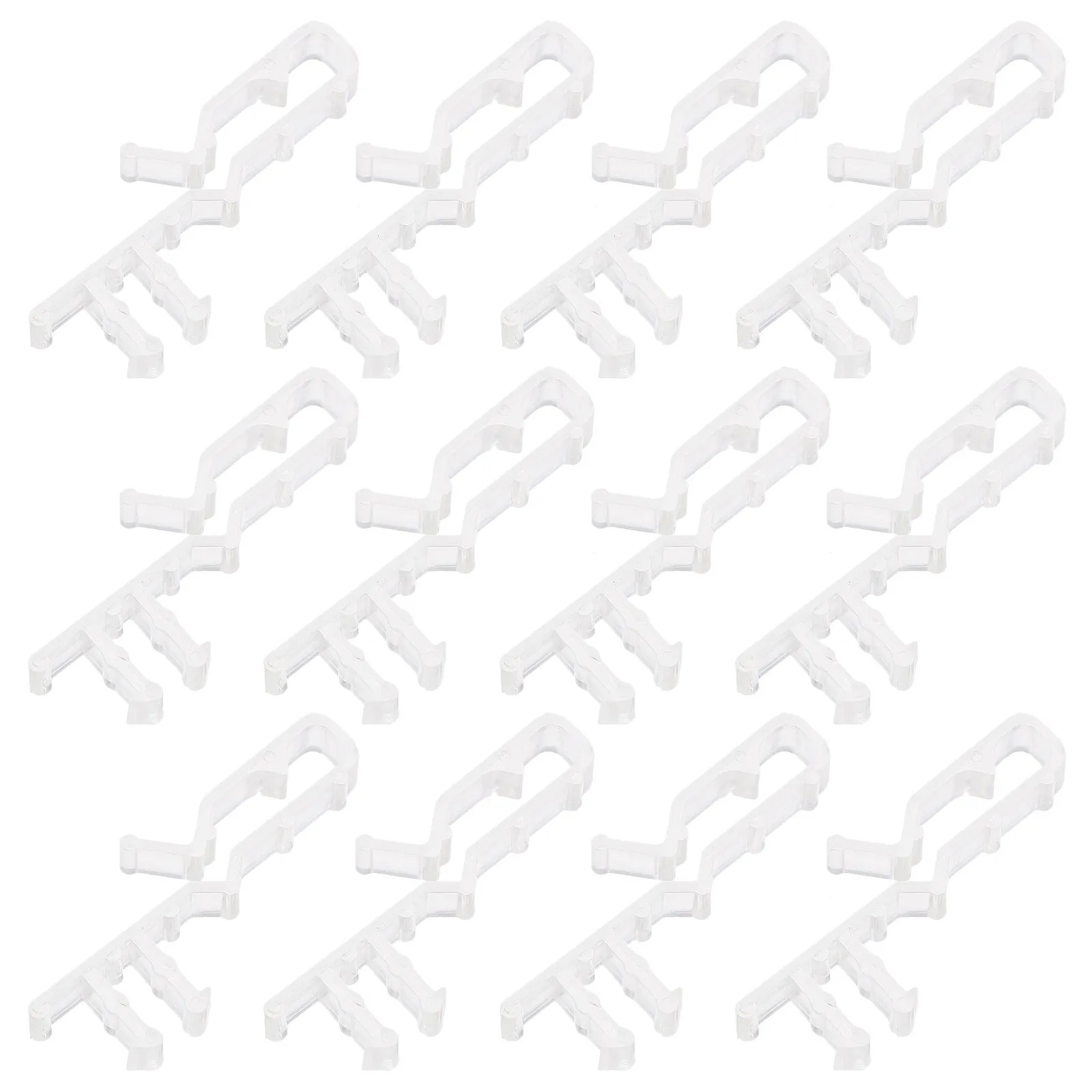 12Pcs Clear Valance Clips for Blinds - Hidden Transparent Blind Valance Replacement Clips Easy Adjust Secure Grip for Curtains