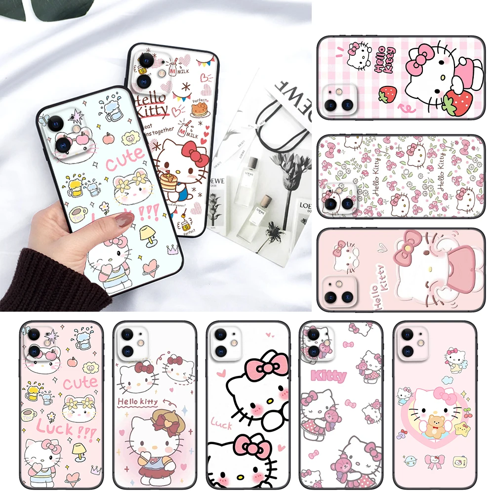 cartoon hello kitty Soft Case for Xiaomi Mi A1 A2 A3 9T Pro Poco F1 F2 F3 GT M2 M3 M4 M5 C40 X2 X3 NFC X4 pro