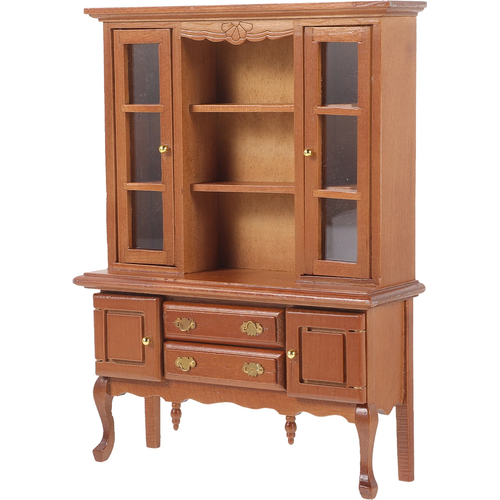 1:12 Dollhouse Furniture Wooden Crafts Kitchen Decor Display Case Scale Mini Furniture Model naments Mini Cabinet