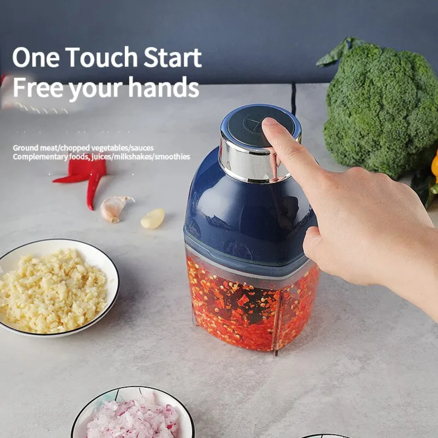 Smerigliatrice multifunzionale per carne e succo Cucina domestica Macchina per integratori da cucina per alimenti per bambini