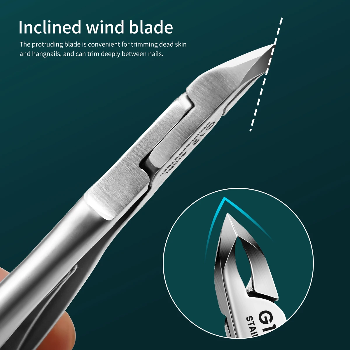 Pinze a taglio in acciaio inossidabile a forma russa per rimuovere i barbe della pelle morta