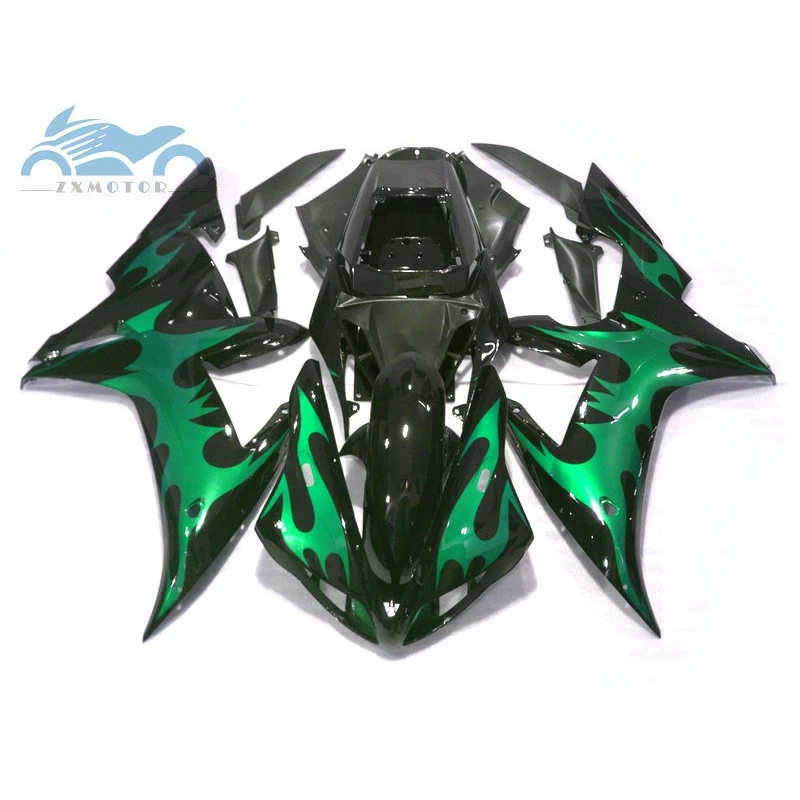 High grade motorcycle fairing Kits fit for YAMAHA 2002 2003 YZFR1 02 03 YZF R1 sports fairings black green body parts RG52