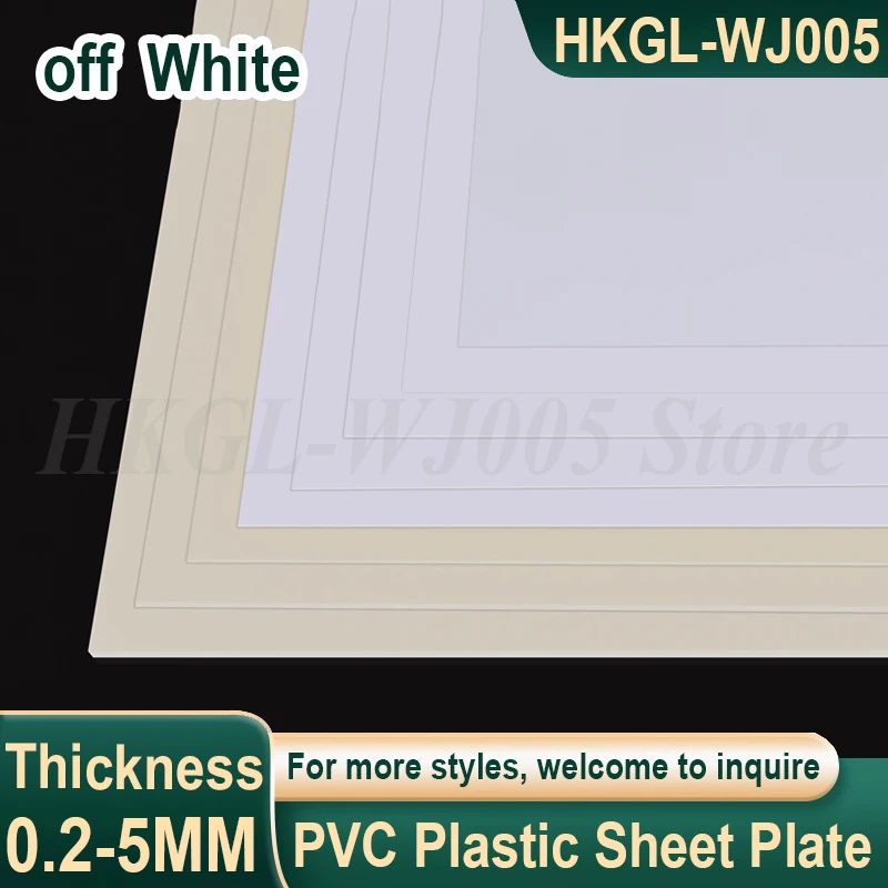 

Thick 2-5mm off White PVC Plastic Sheet Hard PVC Plate Polyvinyl Chloride Thin Plastic Sheet DIY Handmade Model Material
