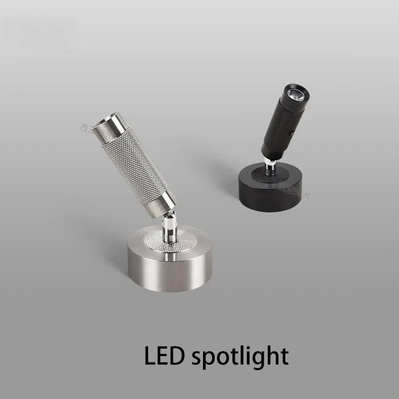

Led Spotlight Silver Small Mini Surface Mounted Spot Light Wine Cabinet Jewelry Display Store Lamp 3W 5W COB Foco Home Hotel