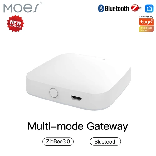 Imagen 1 del producto MOES nueva puerta de enlace inteligente multimodo ZigBee Bluetooth Mesh Hub funciona con la aplicación inteligente Tuya Control por voz a través de Alexa Google Home