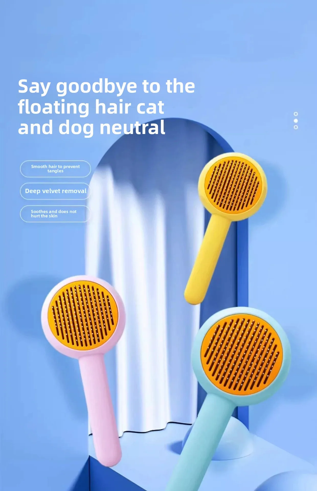 Cat Comb, Cat Hair Grooming Device, Pet Specific Hair Removal Tool, Dog Cleaning Device